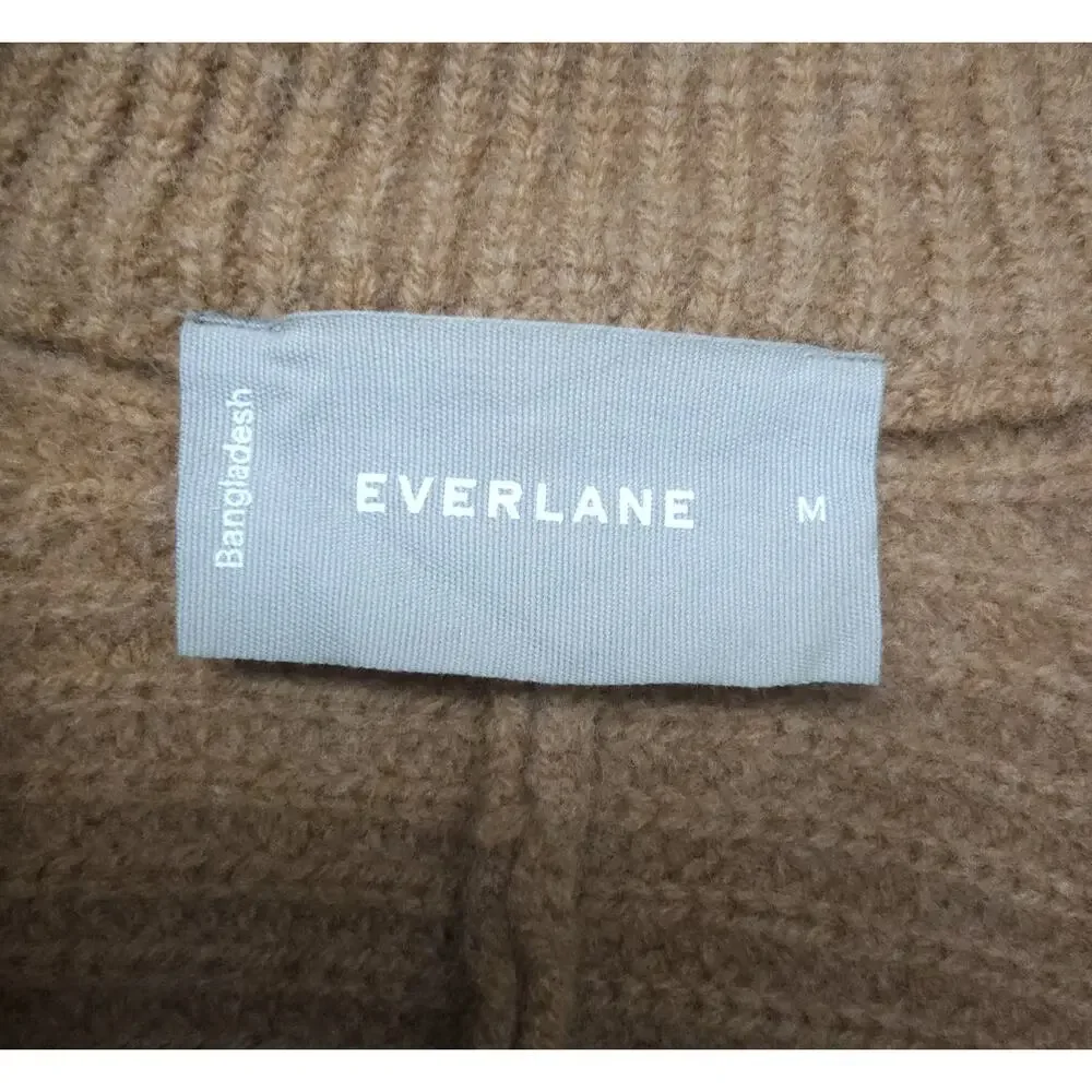 Everlane Felted Extra Fine Ribbed Merino Half-Zip Sweater Womens Very Soft M - Picture 6 of 7